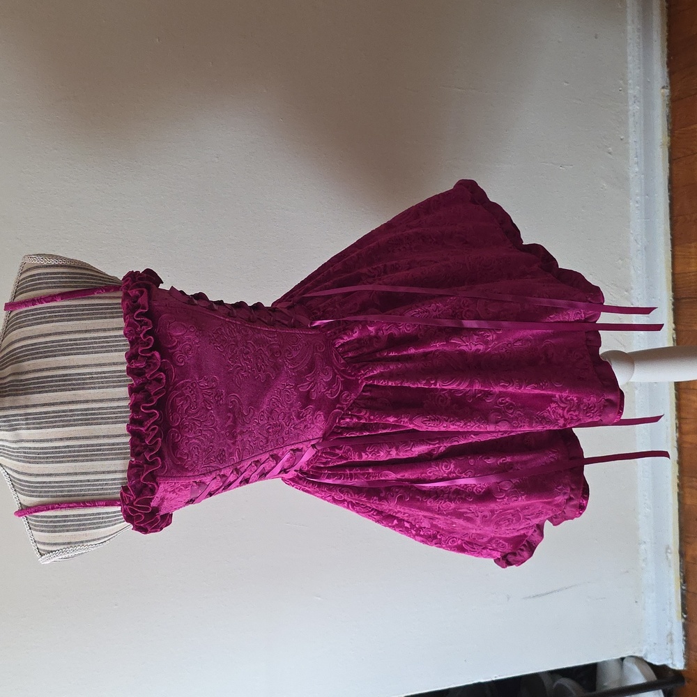 Fuchsia Zip-up Dress - Picture 1 of 7